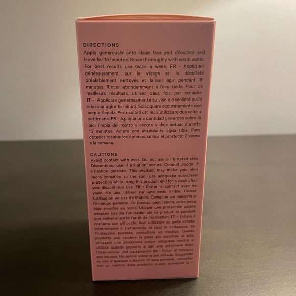 MZ Skin Radiance & Renewal AHA Instant Clarity Refining Mask 100 ml 3.38 oz NIB - Picture 5 of 6